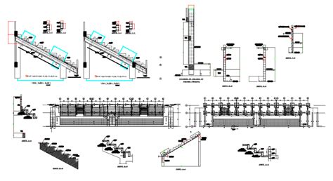 2d Cad Drawing Of Floor Construction Escalator Auto Cad Software Cadbull