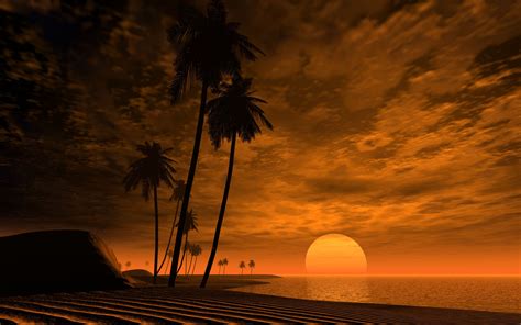 Cloud Sun Luminos Orange Black Sunset Sky Silhouette Sea
