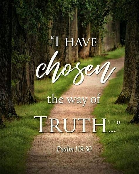 Psalm 11930 Nkjv I Have Chosen The Way Of Truth Your Judgments I