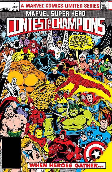 Marvel Super Hero Contest Of Champions 1982 1 Of 3 Marvel Dc