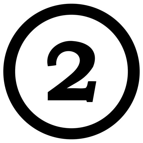 Number Red 2 Logo Number 2 Png Free Download Number 2 In Red