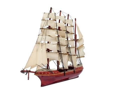 Premium Photo Barque Ship T Craft Model Wooden