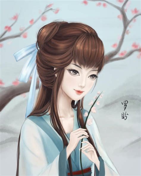 Drawing Of A Traditional Chinese Girl By Lingdessin On Deviantart
