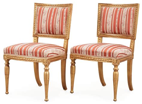 A Pair Of Late Gustavian Circa 1800 Chairs Bukowskis