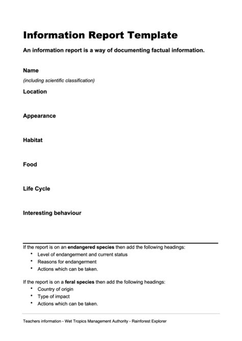 Top 6 Informational Report Templates Free To Download In Pdf Format