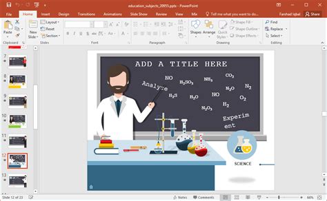 Educational Subjects Powerpoint Template Is An Interactive Presentation