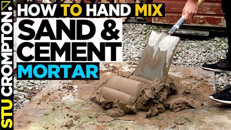 How to Mix Sand and Cement for bricklaying step by step - YouTube