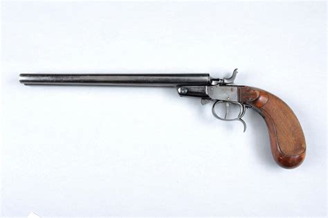Sold At Auction A Belgian 410 Tukaway Double Barrel Shot Pistol