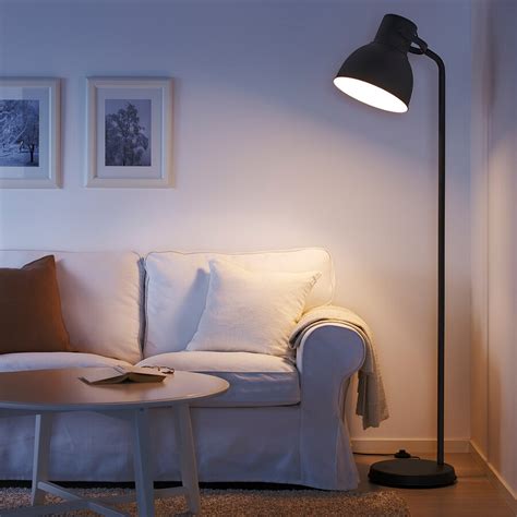 Hektar Floor Lamp With Led Bulb Dark Gray Ikea