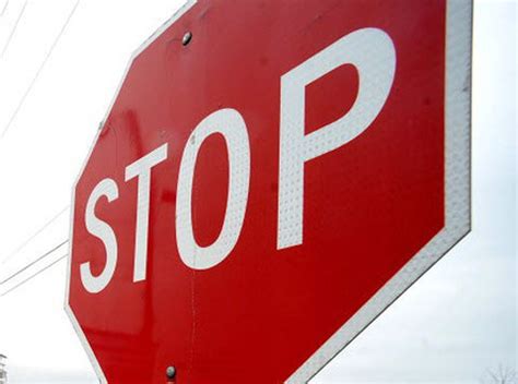Letter If Route 77 Road Sign Says Stop Just Do It