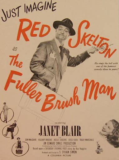 The Fuller Brush Man Red Skelton 1948 Movie Ad Vintage Movie Ads