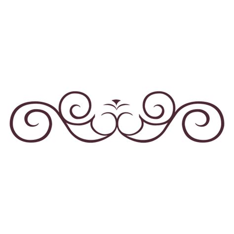 Curly Lines Divider 2 Transparent Png And Svg Vector File