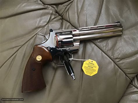 Colt Python 357 Magnum 6 Bright Nickel Mfg 1970 New Unfired