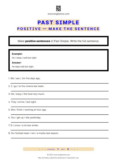 Simple Past Tense Regular Verbs English Esl Worksheets For Distance