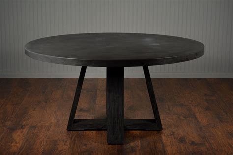 More of an information, epoxy could be a good option for the su. Round 60" Concrete and Elm Cross Base Dining Table ...