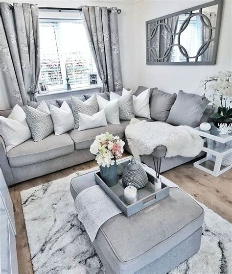 Grey Pillowsthekriksters In 2020 Silver Living Room