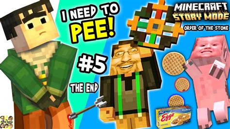 Lets Play Minecraft Story Mode 5 Axel Pees On Who The End Of Episode