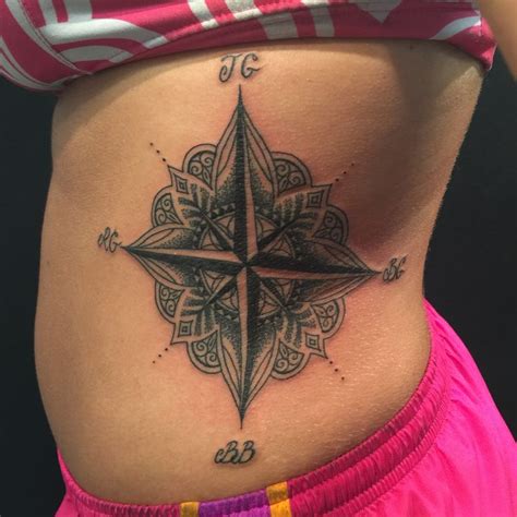 But the area is the rib cage is one of the sexiest places that a person can get a tattoo. Rib cage mandala compass tattoo done by Oksana weber. Dot ...