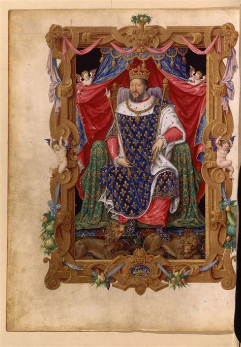 Portrait Of Francis I King Of France In His Coronation Robes Ca 1545