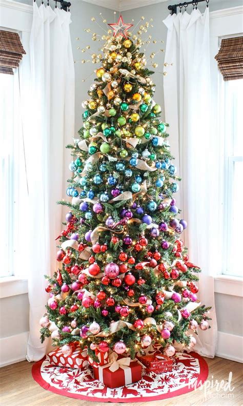 The hottest christmas tree colors that are presented this year include white christmas trees, black christmas trees, red christmas trees, bright christmas. Gradient Rainbow Christmas Tree Decorations | Rainbow ...