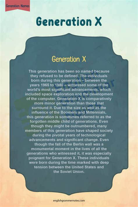 Generation Names List Of Generation Names With Description Artofit