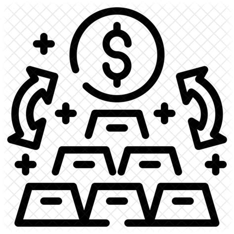 Gold Loan Icon Download In Line Style