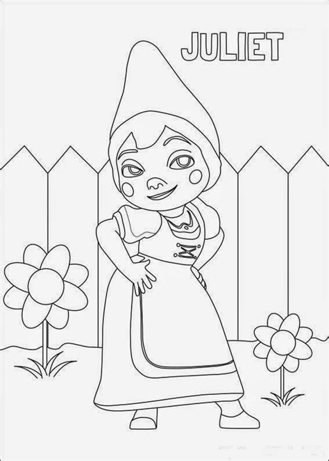 fun coloring pages gnomeo  juliet coloring pages