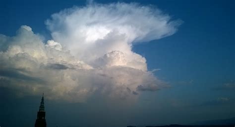 Cumulonimbus Latin Cumulus Heap And Nimbus Rainstorm Storm Cloud Is A Dense Towering