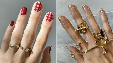 festive christmas nail art ideas  easy holiday nail designs allure
