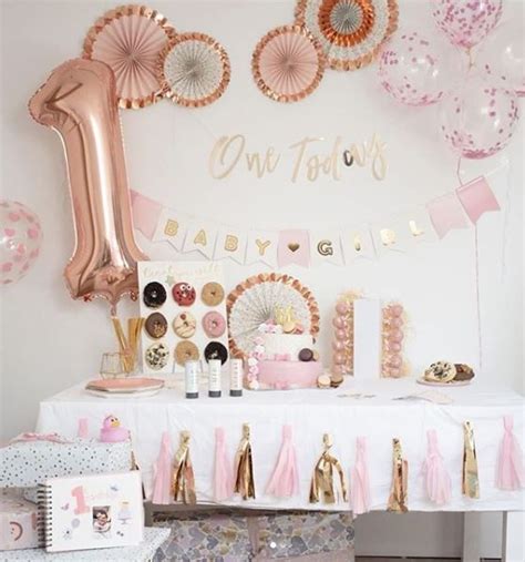 How To Plan The Perfect 1st Birthday Party Ginger Ray 1st Birthday Girl Decorations Girly