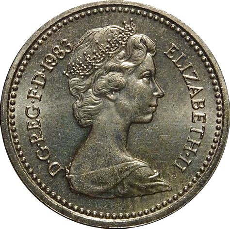 1 Pound Elizabeth Ii 2nd Portrait Royal Arms United Kingdom