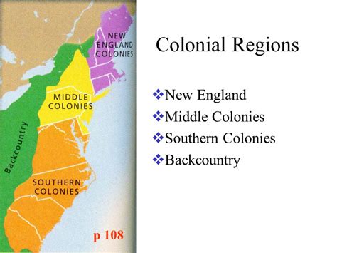 New England Middle And Southern Colonies Map Maping Resources
