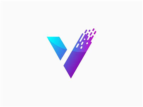 Letter V Logo Technology Logo V Logo Design Technology Logo