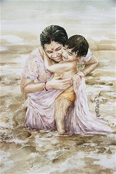 Mother's day is also one such day when kids make these cards for their mothers. Mother's Day Featured Collection of Beautiful Paintings ...