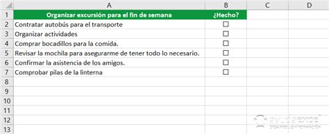 Como Hacer Un Checklist En Excel Printable Templates Free