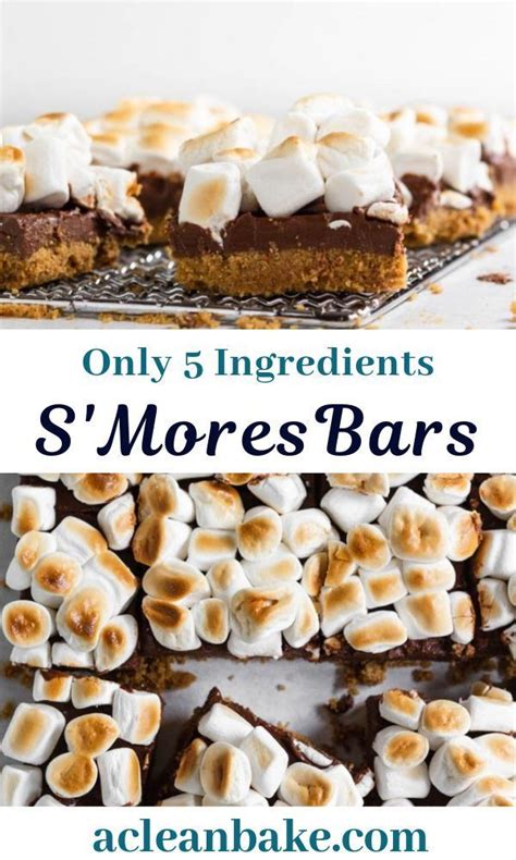 Chocolate chip fudge brownies (gluten, egg, dairy free) 5-Ingredient S'Mores Bars (Gluten Free, Vegan, and Paleo ...