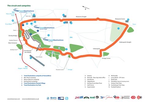 Le Mans Circuit Map