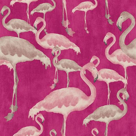 A Shade Wilder Arthouse Flamingo Beach Calypso Unpasted Wallpaper