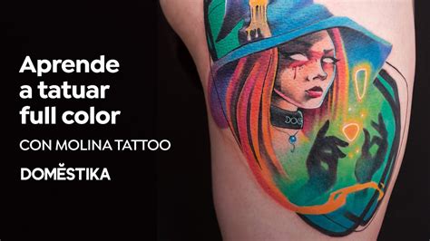 Tatuaje Artístico Full Color Curso Online De Molina Tattoo Domestika Youtube