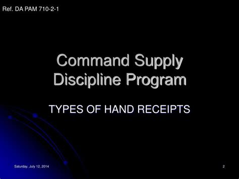 Ppt Command Supply Discipline Program Powerpoint Presentation Id