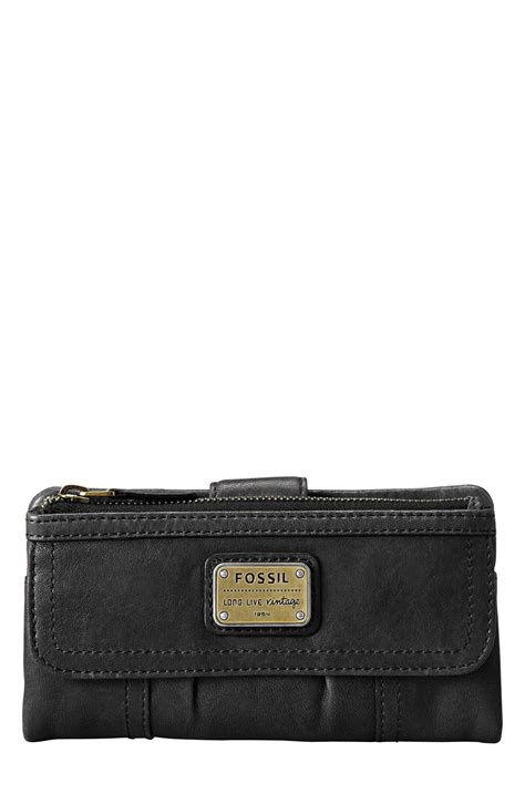 Fossil Emory Leather Clutch Wallet Nordstrom