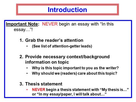 Important Points To Remember For Writing An Essay