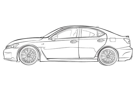 Lexus Coloring Pages to download and print for free