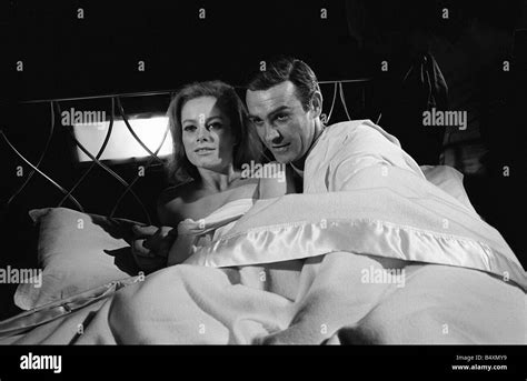 Film Thunderball Sean Connery And Luciana Paluzzi Filming Bed Scene James Bond James