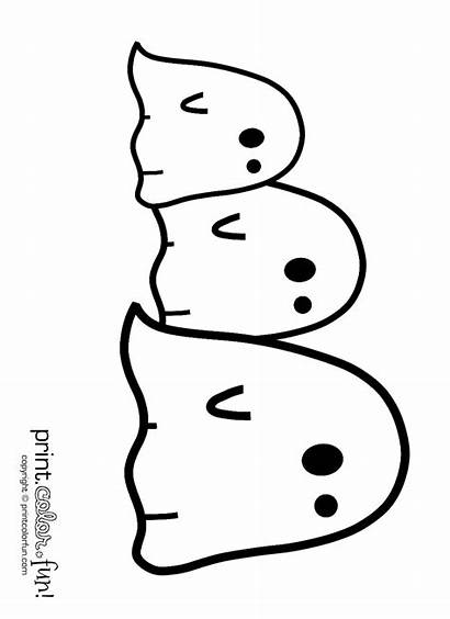 Ghosts Coloring Halloween Fun Printcolorfun