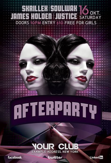 Afterparty Poster Template On Behance