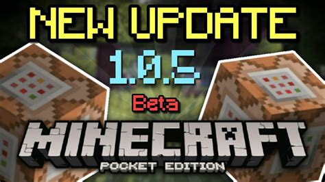 New Mcpe 105 Update Command Blocks And New Commands Youtube