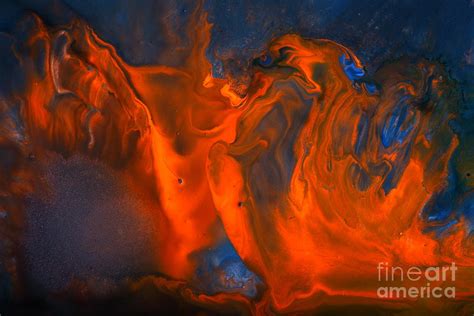 Dancing Fire Fluid Abstract Art Liquid Painting By Kredart