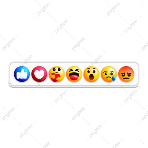 Facebook Emojis 3d Transparent Png Facebook Emoji 3d Icon Set Tab