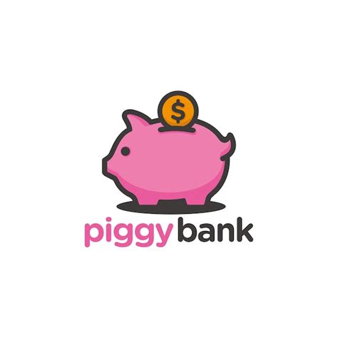 Premium Vector Piggy Bank Logo Template